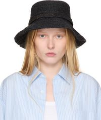 rag & bone Black Lela Rollable Bucket Hat