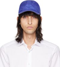 ZEGNA Blue Technical Fabric Baseball Cap