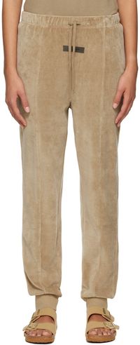Fear of God ESSENTIALS Tan Cotton Lounge Pants