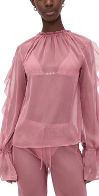 Shani Shemer Jeanie Top Dusty Rose S