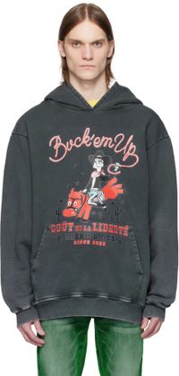 COÛT DE LA LIBERTÉ Gray Killian 'Buck'em' French Terry Hoodie