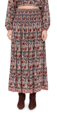 Natalie Martin Collection Bella Skirt Vintage Flowers Slate One Size