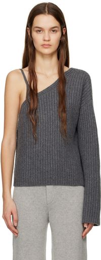LISA YANG Pull 'The Margit' gris