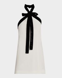 Jolie Velvet Bow Mini Dress