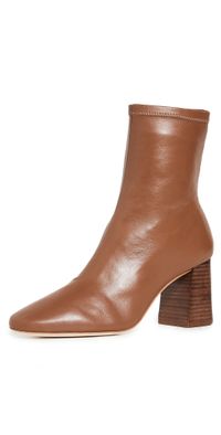 Loeffler Randall Elise Slim Ankle Booties With Block Heel Acorn 5.5