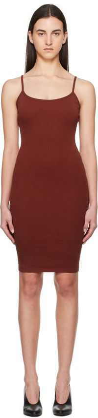 FLORE FLORE Burgundy Bibi Minidress
