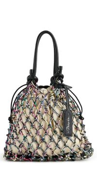 3.1 Phillip Lim Printed Macrame Mini Sac Blk Multi One Size