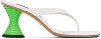 SIMONMILLER White Beep Heeled Sandals