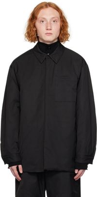 AMOMENTO Black Quilted Reversible Jacket