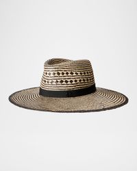 Charles Bicolor Straw Fedora Hat