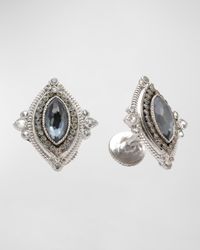 Men's Romero Hematite Quartz Sterling Silver Cufflinks