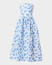 Dana Strapless Floral-Print Maxi Dress