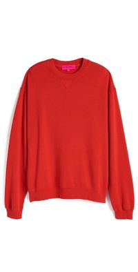 The Elder Statesman Unisex Daily Crew Sweatshirt Coal S