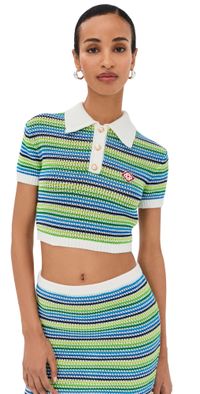 Casablanca Stripe Polo Shirt Stripe M