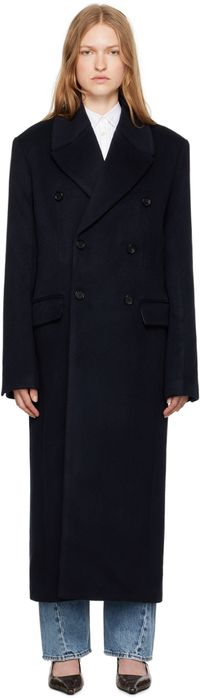TOTEME Manteau ample bleu marine