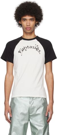 Maisie Wilen T-shirt Slinky noir et blanc
