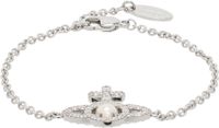 Vivienne Westwood Silver Olympia Faux-Pearl Chain Bracelet