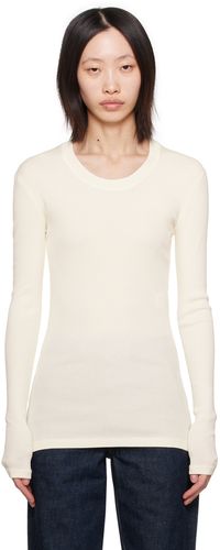 LEMAIRE Off-White Dropped Shoulder Long Sleeve T-Shirt