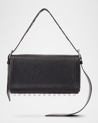 Ricco Medium Studded Leather Shoulder Bag