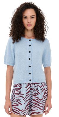 VRG GRL Tess Knit Top Sky Sky XL