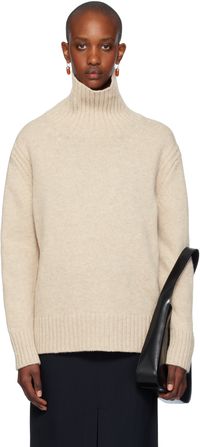 &Daughter Beige Fintra Tunic Turtleneck
