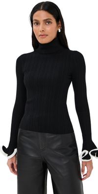 SIMKHAI Lola Turtleneck Black XL
