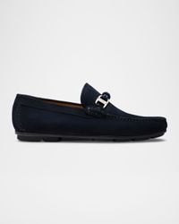 Men's Monterey Suede Braided-Bit Loafers