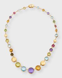 18k Jaipur Graduated Mixed Gemstone Necklace
