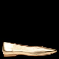 Maison 123 - Ballerines plates en cuir - Taille 41 - Doré