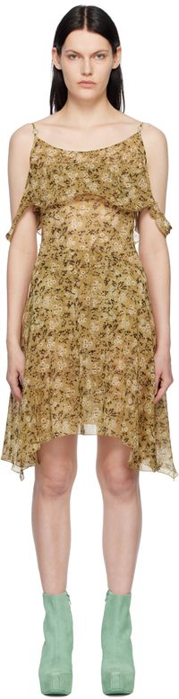 KNWLS Beige Fade Midi Dress