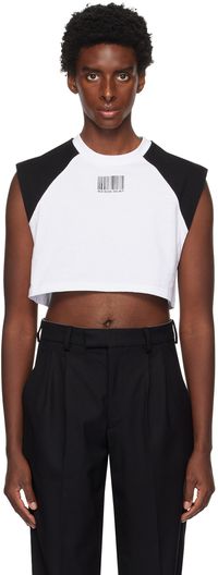 VTMNTS Black & White Colorblock T-Shirt