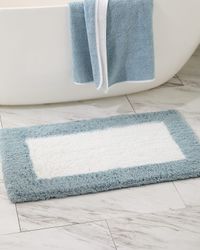 Bicolor Bath Rug, 39" x 24"