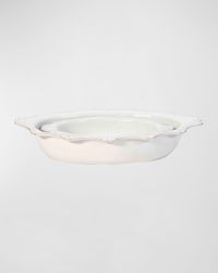 Berry & Thread Whitewash Oval 2-Piece Baking Set