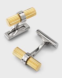 Men's Branded Two-Tone Cufflinks