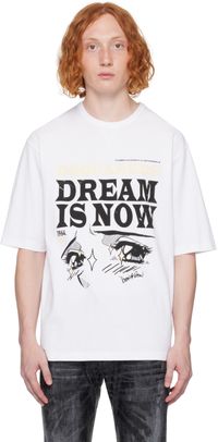 Dsquared2 White 'Dream Is Now' T-Shirt