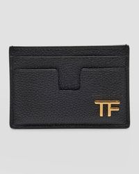 TF Card Holder in Grained Leather