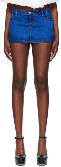 Vivienne Westwood Blue Foam Denim Miniskirt