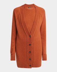 Paillette Cashmere V-Neck Cardigan