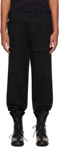 YOHJI YAMAMOTO Black Scandal Katsuragi No Tuck W Cargo Pants