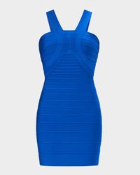 The Elise Ribbed Bodycon Halter Mini Dress