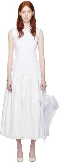 Nicklas Skovgaard Robe longue Audrey blanche exclusive à SSENSE - Mariage