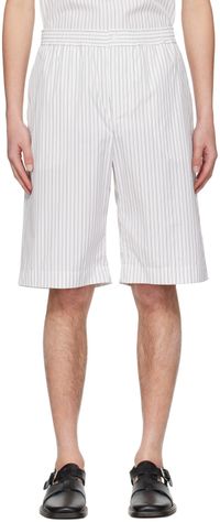Mark Kenly Domino Tan Studio White Paco Shorts