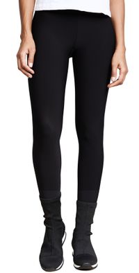 Plush Fleece Lined Stirrup Leggings Black XS