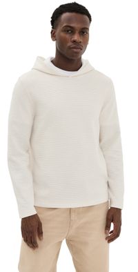 Vince Varigated Striped Double Face Hoodie Baja Sand/Natural XL