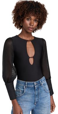 Maylé Vásquez Garden Bodysuit Black XL