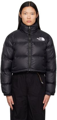 The North Face Black Short Nuptse Down Jacket