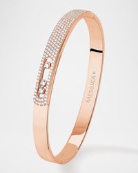 MOVE NOA 18K ROSE GOLD DIAMOND BANGLE BRACELET