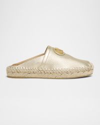 VLogo Metallic Medallion Espadrille Mules