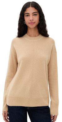 ATM Anthony Thomas Melillo Crew Neck Sweater Fawn L