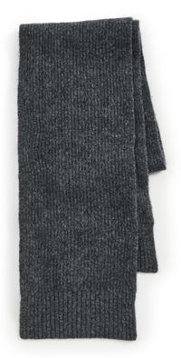 Theory Astor Wool Scarf Charcoal One Size